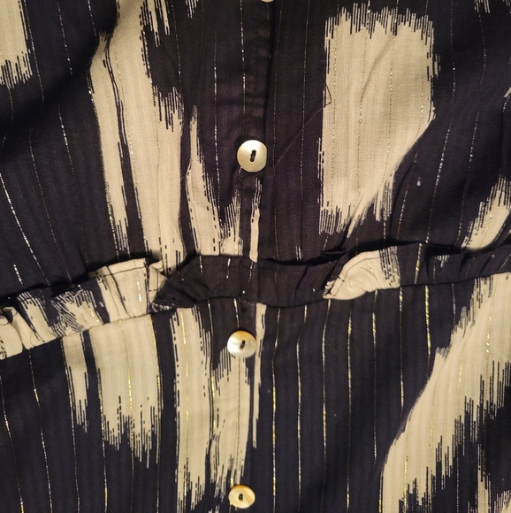 Maurices Black & White Dress With Gold Accents NWT - Picture 11 of 16